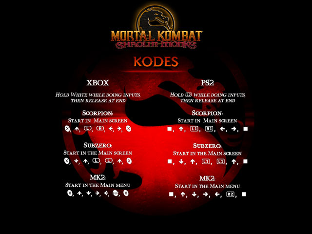 Cheats & Codes: Mortal Kombat: Shaolin Monks Guide, PDF, Video Game  Franchises